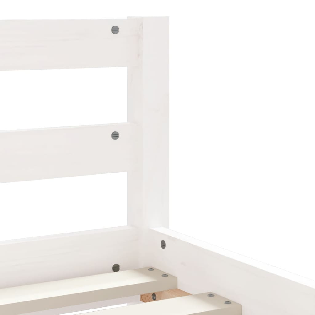 Children s Bed with Drawers White 90x190 cm Solid Pine Wood