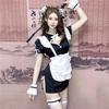 Sexy Cosplay Maid Uniform Set Piece Head Moe Frill Cute One Piece Mini Costume Chinese Clothes Halloween Christmas Costume Cosplay Costume Free Size