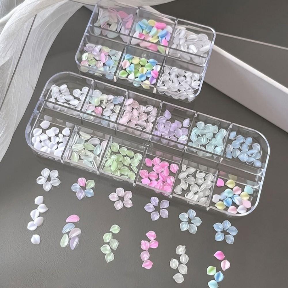 Colorful Nail Art Glitter Set Transparent Nail Charms Decorations Nail Decoration
