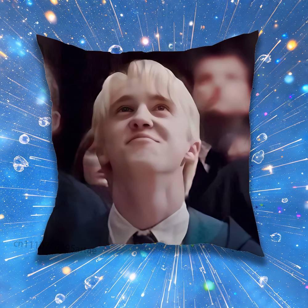 DDraco Malfoy Tom FFelton Pillow for Sofa Seat Chair DecorativeModern Home Decor Print Throw Cushion