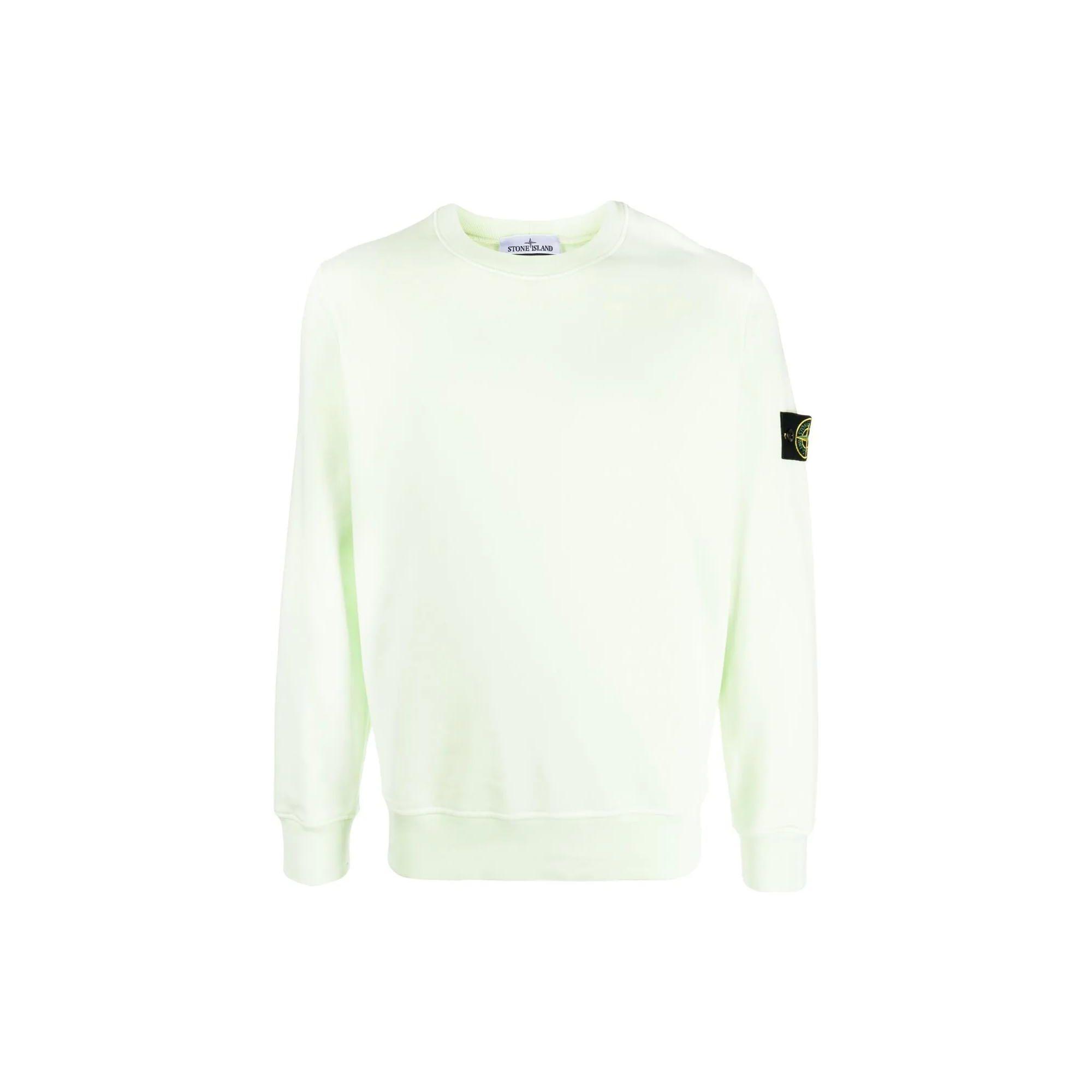 

Stone Island Logo Sweatshirt Mint Green Men Streetwear 101563051-V0052 XXL
