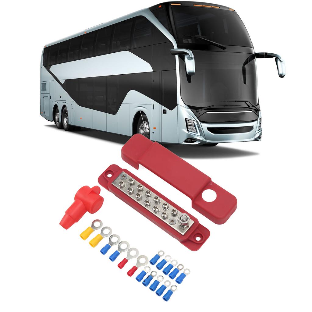 12 Terminal Distribution Block 180A Marine Supply Busbar with 16  Terminal for Cars RVs Yachts Busbar Marine Terminal Block