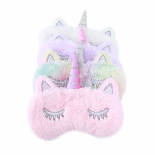 Frcolor Eye Mask, Light-Blocking Eye Patch, Lightweight, Restful Sleep, Cute Unicorn Sleep Cover, Soft, Pressure-Free, Sleep Aid, Travel, Nap, Adults
