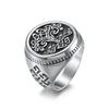Norse Mythology Celtic Knot Tree of Life Stainless Steel Ring Men's Hand Jewelry