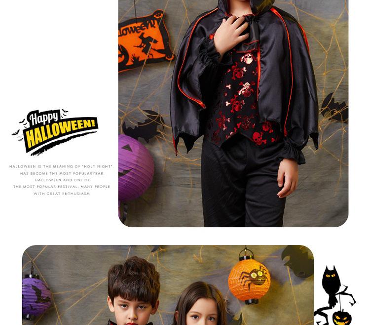 Halloween Kids' Vampire Princess & Pumpkin Cloak Costume Set