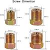 MuHize Upgraded Brake Line Tubing Kit - 25 Ft. Of 3/16 Copper Coated Flexible Tube, Roll 25 Ft 3/16" (Includes 16 Fittings)