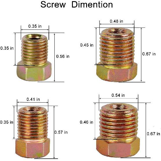 MuHize Upgraded Brake Line Tubing Kit - 25 Ft. Of 3/16 Copper Coated Flexible Tube, Roll 25 Ft 3/16" (Includes 16 Fittings)