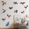 Cartoon Flying Dragon Wall Stickers, Minimalist Animal Art for Kids Room Nursery Decor, Self-Adhesive