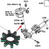 1/2/4/6/10PCS Car Vibration Damper Electric Power Steering Motor Shaft Ring Gear Flexible Coupling Gear Parts Car Repair Parts
