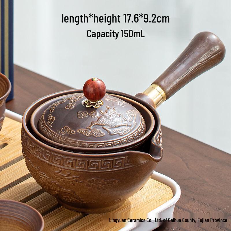 Xiaokang Portable Quick-Brew Travel Tea Set with Automatic Teapot