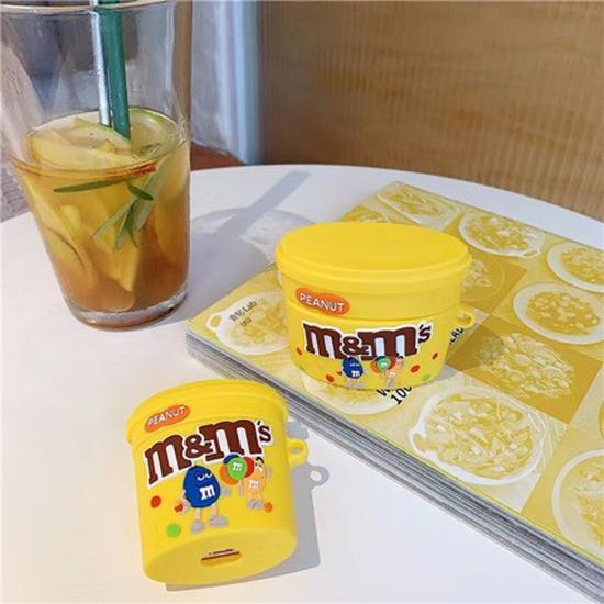 Creative Chocolate M&M's AirPods Pro Case: 1st-3rd Gen Compatible, Bluetooth Silicone Cover