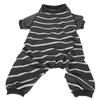 Indoor Pet Dog Jumpsuit Soft Clothes Polyester Dogs Bodysuits Long Sleeve Stripe Shirt
