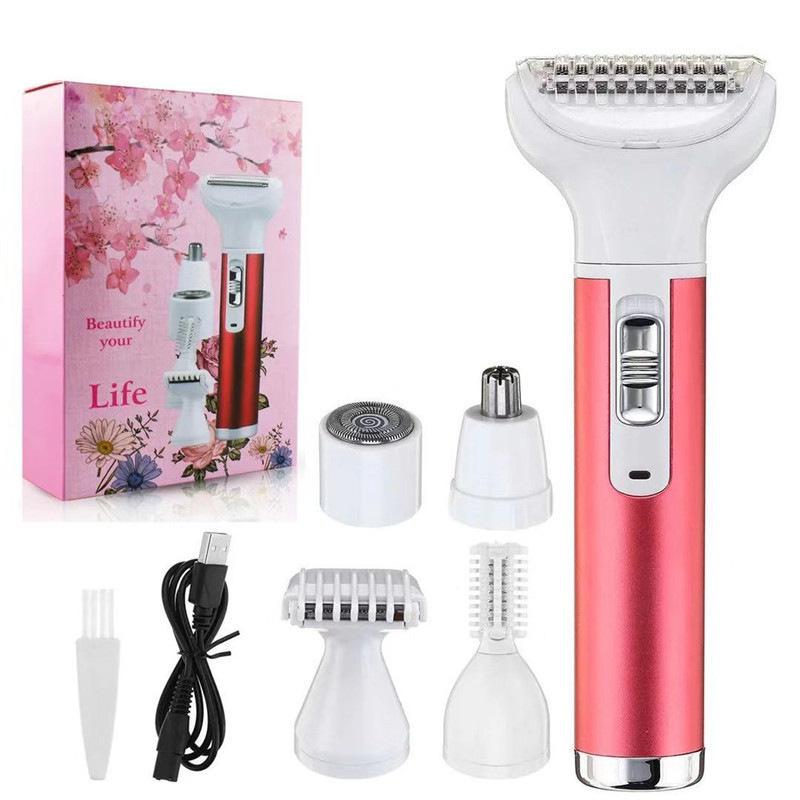 

Electric Remover, Hair Underarm Pubic Hair Shaving, Private Parts Shaving Device, Women s Eyebrow Trimmer, Men s Nose Hair Five-head Hair Remover красный