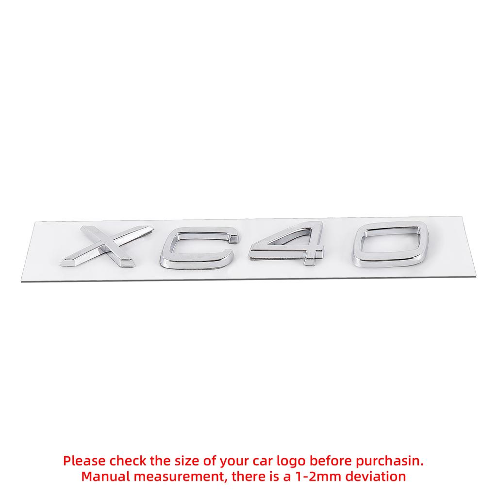 ABS Car XC Series Number Emblem Logo Sticker Rear Trunk Decals Accessories For Volvo XC40 XC60 V70 S60 XC90 S80 V40 XC70 V50 AWD