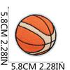 Cartoon Basketball Stickerei Stoff Aufkleber Kinderkleidung Dekorative Flicken Aufkleber Sportball Computer Stickerei Etikett Basketball Stempel Junge