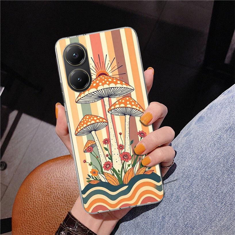 

Boho Hippy Mushroom Sunrise Phone Case For Xiaomi Poco X7 X6 X5 Pro F7 Ultra Redmi 15C 15 13C 13 12C 12 10 10A 10C 9 9A 9C 9T Co Redmi 15C (173)
