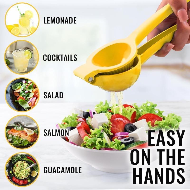 Manual Lemon Juicer Aluminium Alloy Hand Squeezed Orange Fruit Juicer Portable Utility Kitchen Sturdy And Durable, Maximum Juice
