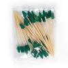 50pcs/ bag ristmas Bamboo Cocktail Picks Santa Claus Snowflake tree Drink Fruit Dessert Food Toothpicks Christmas Party
