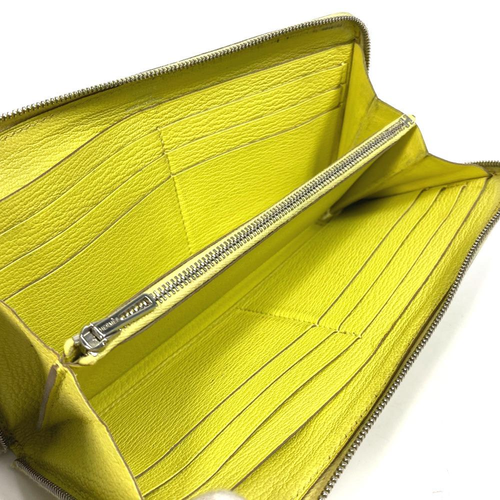 Hermes Long Wallet Azap Long Zip Around Long Wallet Chevre Yellow