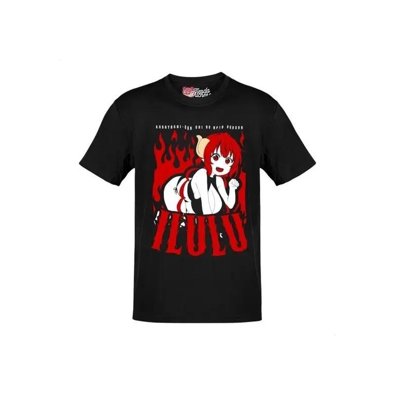 Camiseta Playera Anime Kobayashi Maid Dragon Ilulu Letras S