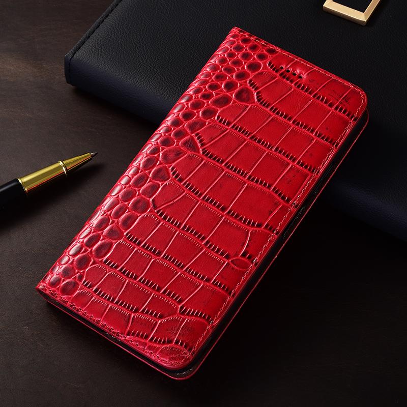 Crocodile Genuine Leather Flip Case for Meizu Note 15 16 16S 16T 16TH 16XS 17 18 18S 18X 20 21 Lite Pro Phone Wallet Cover Cases