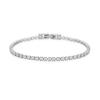 14K Real Gold Plated 3mm Cubic Zirconia Classic Tennis Bracelet Jewelry Gift Men 5A CZ Round Fashion Tennis Chain for Women