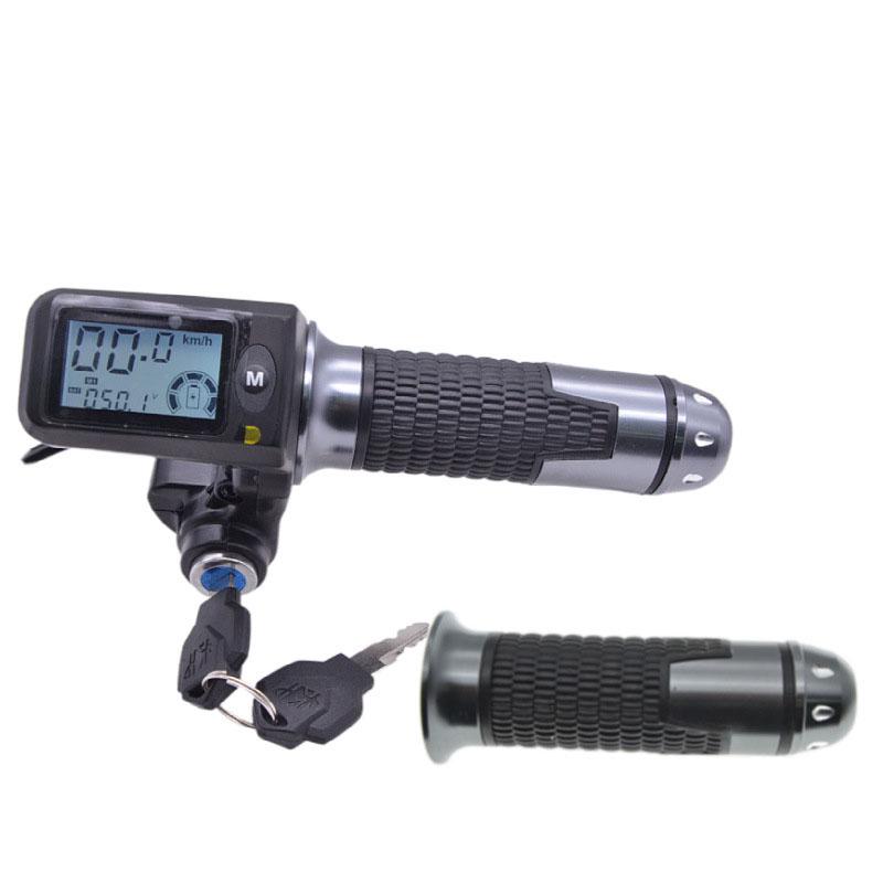 36v 48V 60v Electric Bike Scooter LCD Display Twist Throttle Grip Accessories Key Components for Your Electric Bicycle