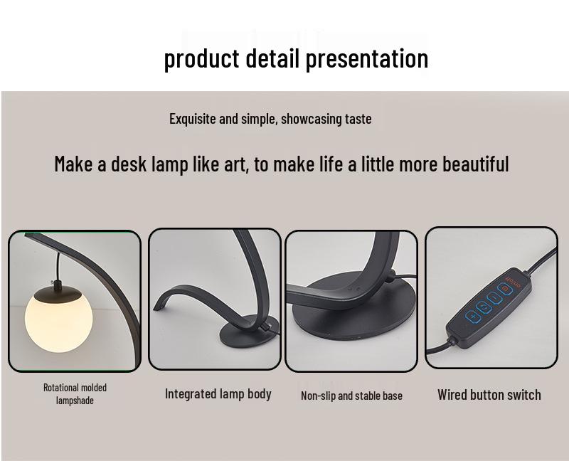 Nordic Eye Protection Bedside Lamp - Minimalist, Modern Decorative Night Light