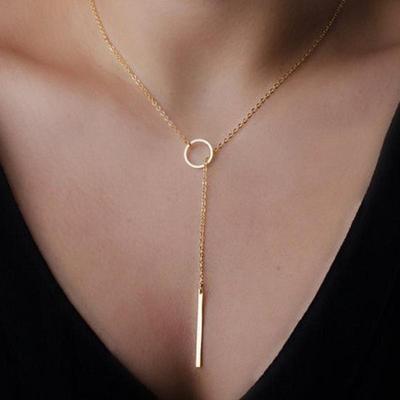 Mode Halskette Persönlichkeit Unendlichkeit Kreuz Anhänger Halsband Gold Farbe Schlüsselbein Kette Auf Neckfor Frauen Mädchen Schmuck Zubehör