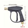 High-pressure Car Wash Water Gun Is Used for High-pressure Cold Water Cleaning Machine,1/4 Quick Interface, 5 Color Nozzles with Storage Base