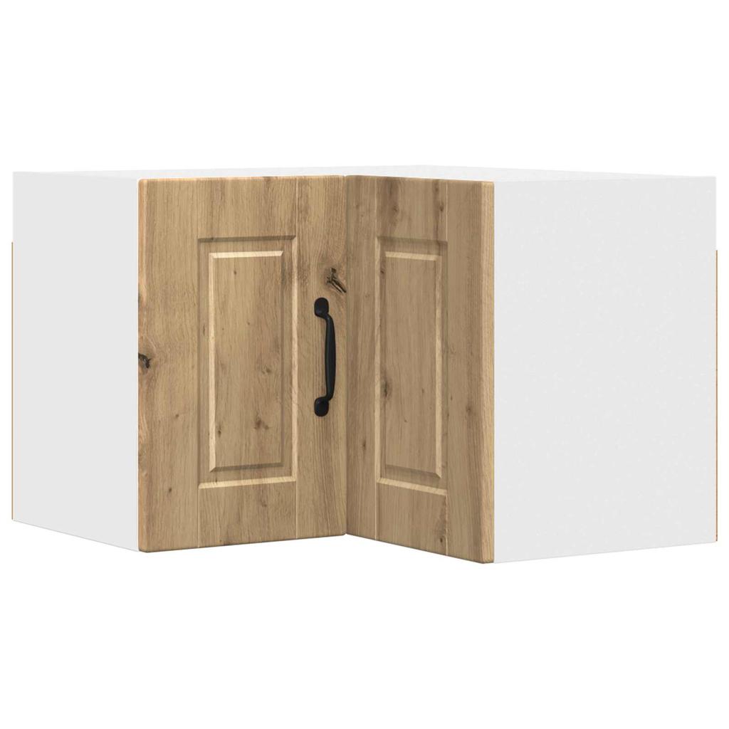 Wall Mounted Corner Cabinet PORTO Artisan Oak 57 X 57 X 40 Cm
