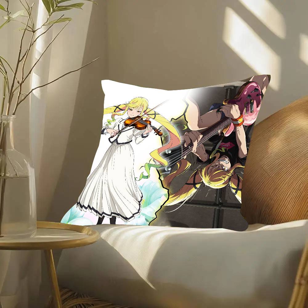 Rock Is A Lady's Modesty Manga Pillow Case Fashion Square Pillowcase Bedroom Sofa Room Ins Decoration Leisure