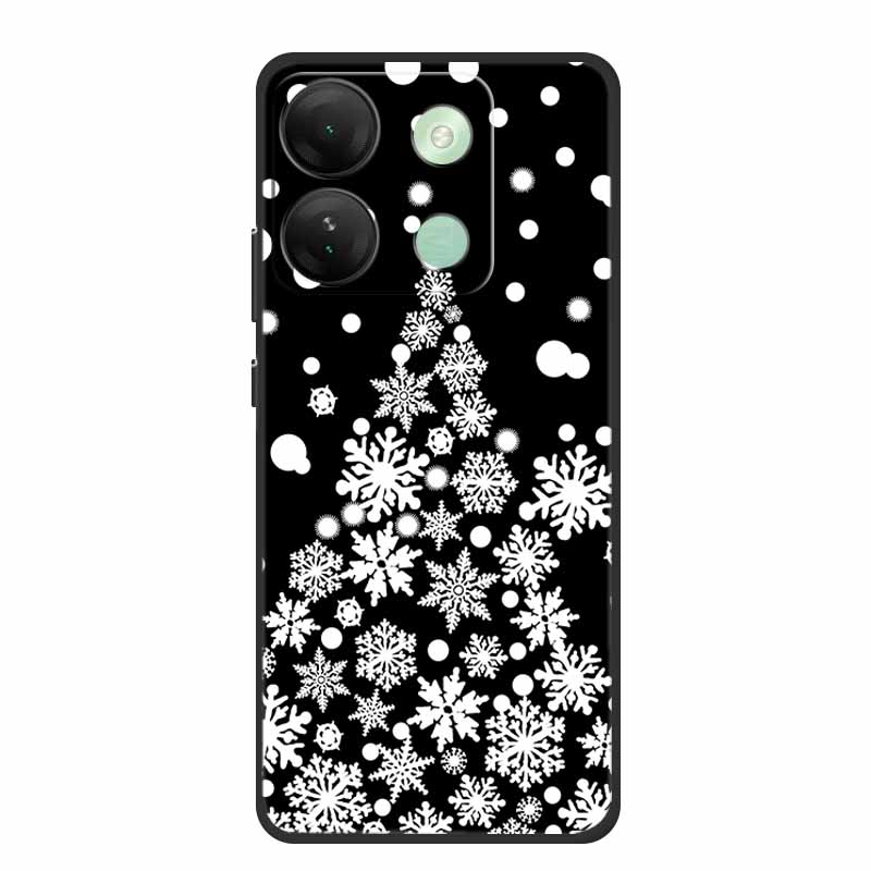 For Infinix Smart 7 HD Christmas Soft Case Silicone TPU Back Cover Phone Cases For Infinix Smart7 Plus X6516 Xmas New Etui Shell