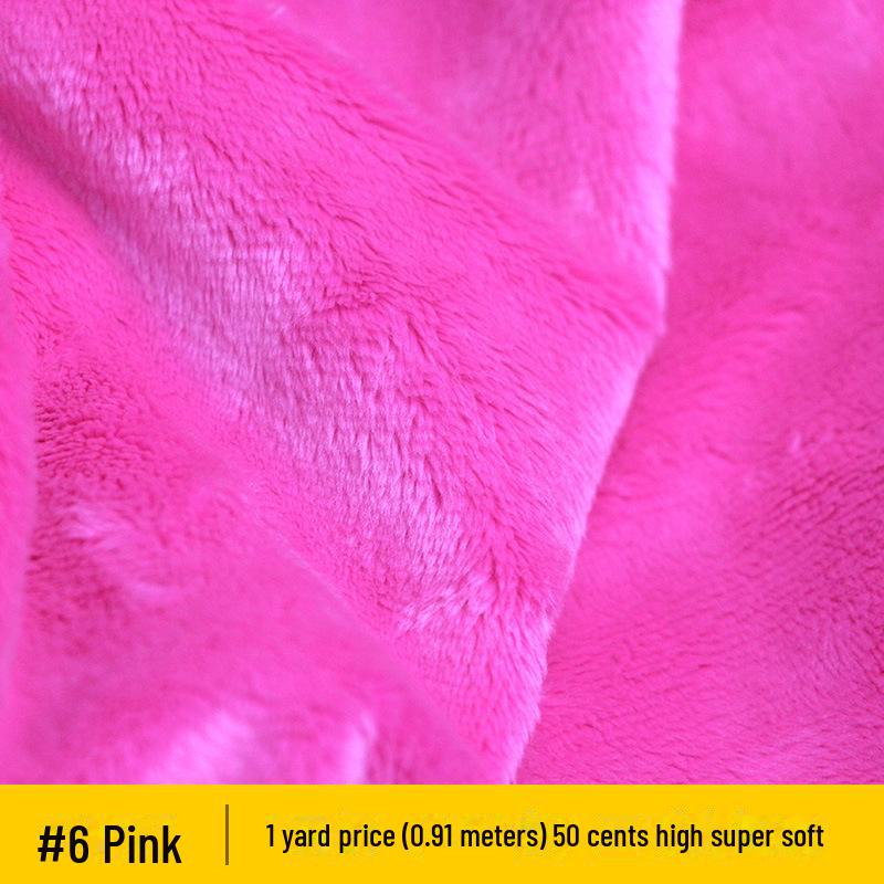 5mm Ultra-Soft Crystal Plush Fabric for Doll Pillows