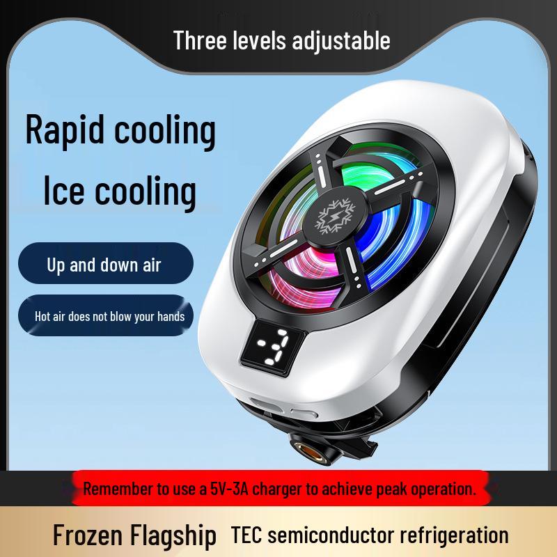 Cross-border 2025 TL16 Ultra-Quiet Clip-on Semiconductor Mobile Phone Cooler