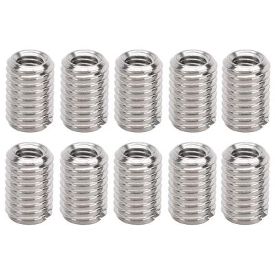 10 Stücke Gewinde Reparatur Mutter Edelstahl Verschluss Zubehör M5 x 0,8mm M8 x 1,25mm 12MM
