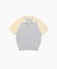 TTUDEMENT Half Sleeve Raglan Knit Gray