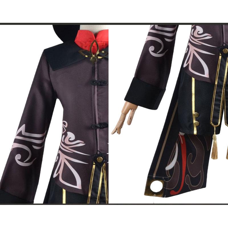 Hutao Cosplay Costume Uniform Wig Cosplay Anime Game Hu Tao Chinese Style Halloween Costumes For Women