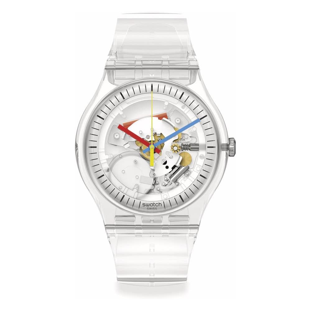 Swatch Clearly New Gent Watch SO29K100-S06 41mm Quartz Water Resistant Unisex
