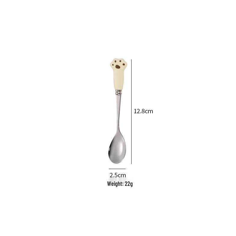 

Cartoon Children s Stainless Steel Long Handle Spoon & Fork Set