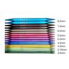 9Pairs Interchangeable Circular Knitting Needle Crochet Hook Set with Case 3.5mm-8.0mm for Knitting Weaving Sweater Hat