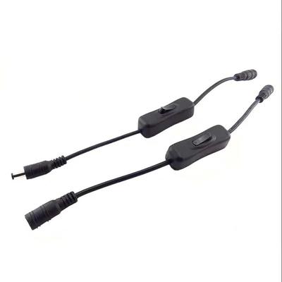 Switchgear DC 12V Light Switch Black White Plastic DC Connector Inline 304 Switch LED Strip Light