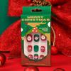 Snowflake Christmas Wearable Manicure: Short Style Solid Color Fake Nails