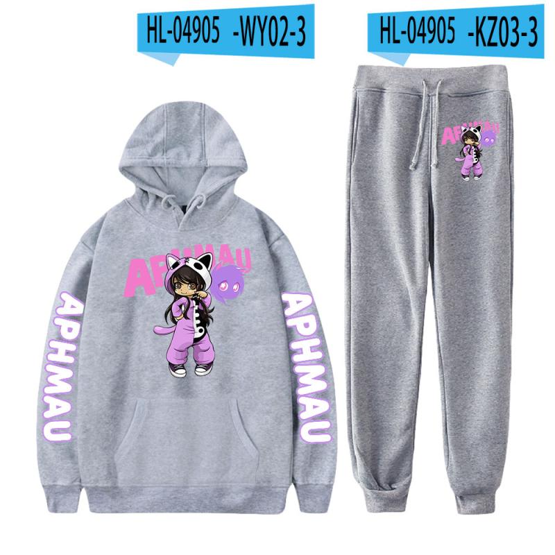 

Аніме Aphmau Merch Prints Hoodie Sets Чоловіки Жіночі Спортивні костюми Повсякденні Толстовка + Штани 2 шт. Вуличний одяг Великі світшоти XXXL
