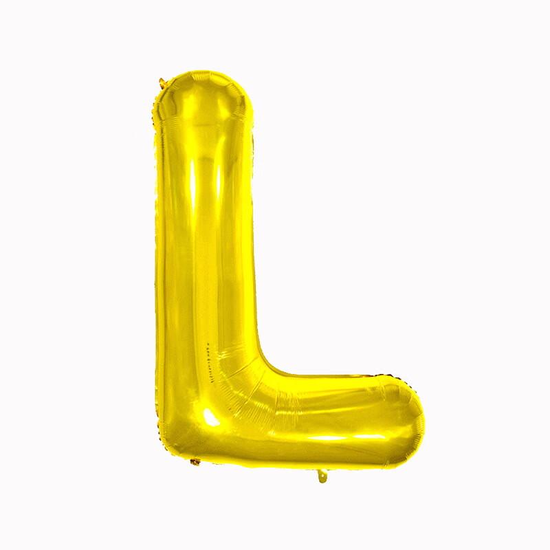 Balões de Folha Dourados com Letras Inglesas de 40 polegadas