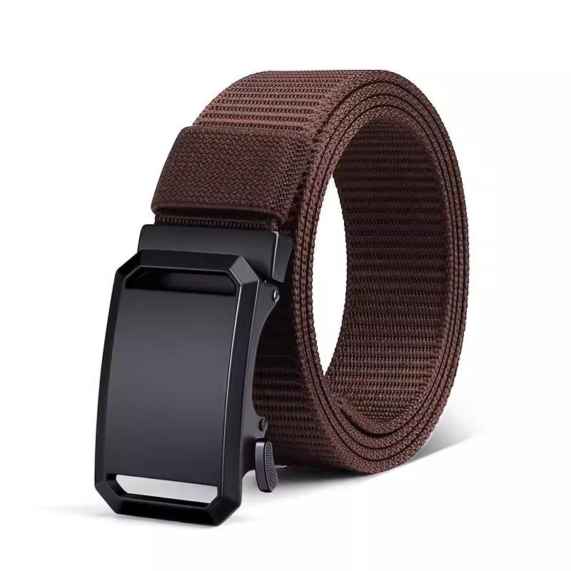 Automatic Buckle Belt Men'S Tactical Function Wind Tooling Tide Casual Canvas Nylon Belt Light Person Military Training Belt