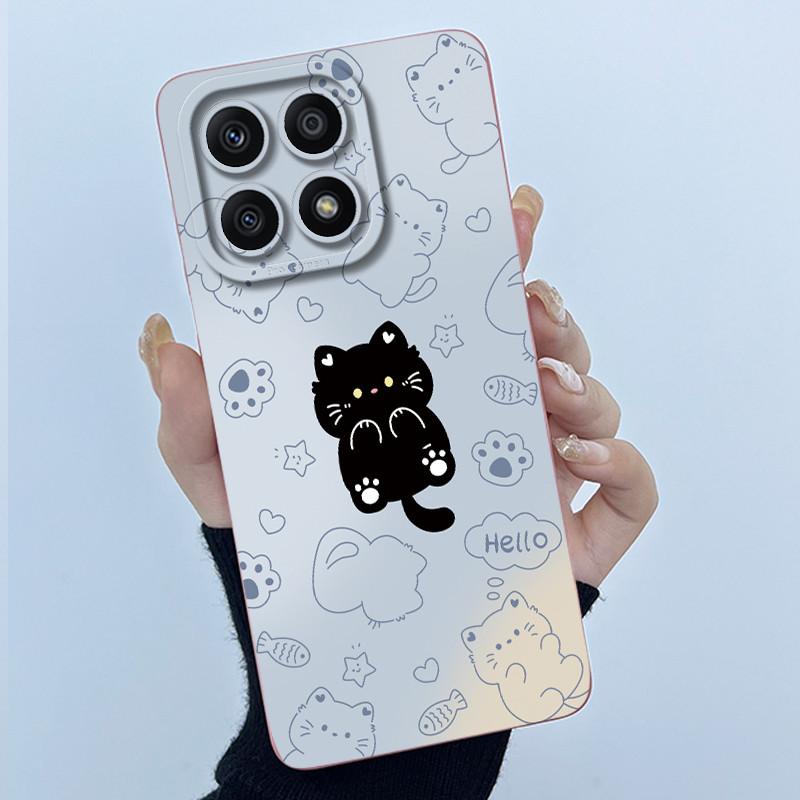 Hülle Für Honor X8a 4G X8b X8 4G Hülle Panda Süße Mädchen Katzen Flüssig Stoßfest Weicher Stoßfänger Für Honor X 8a X 8b Rückseite