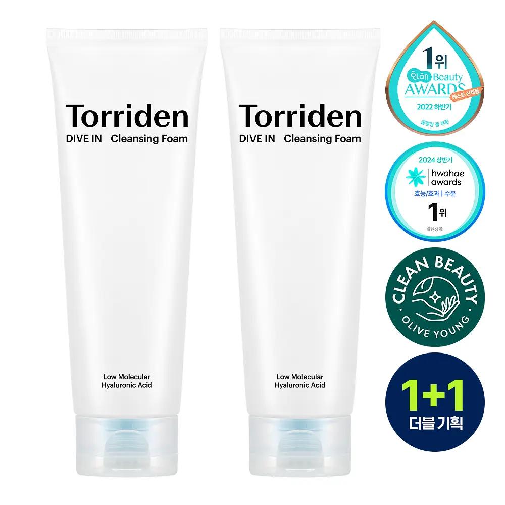 [TORRIDEN] Dive-In Low Molecular Hyaluronic Cleansing Foam Double Set 150 ml x 2