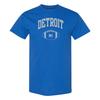 Detroit Classic Football Arch - Sports Team Colors T Shirt - Royal