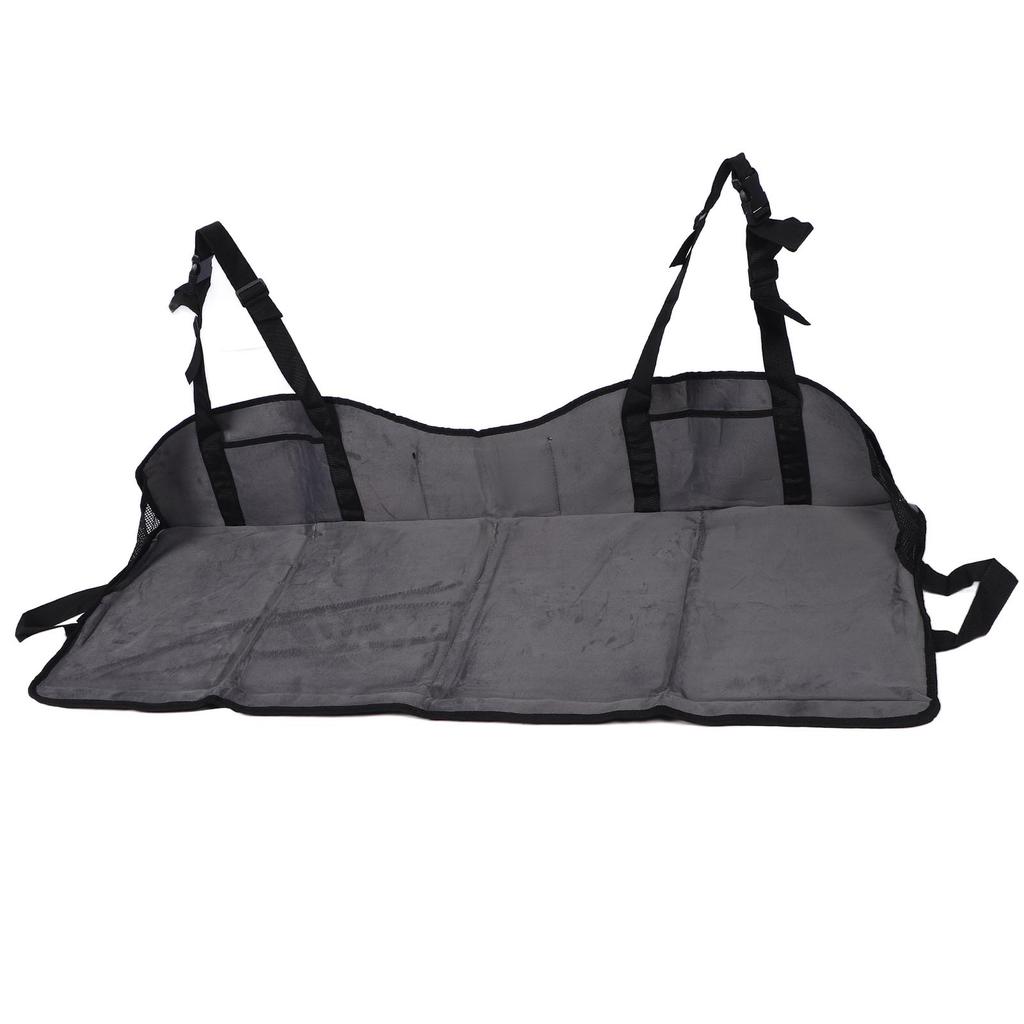 Foldable Car Back Seat Extender Soft Enhanced Comfort Plush Portable Rear Seat Mattrss Extension Plate for Vehicle SUV